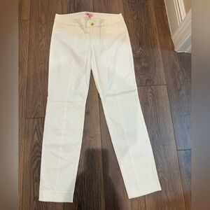 Lilly Pulitzer White Straight Leg Pants
